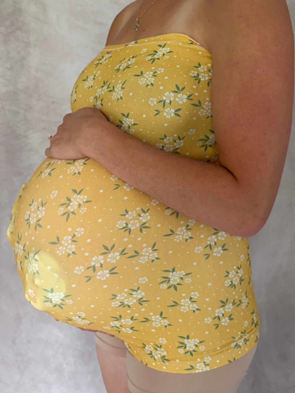 Belly Band (Full) - Yellow Floral