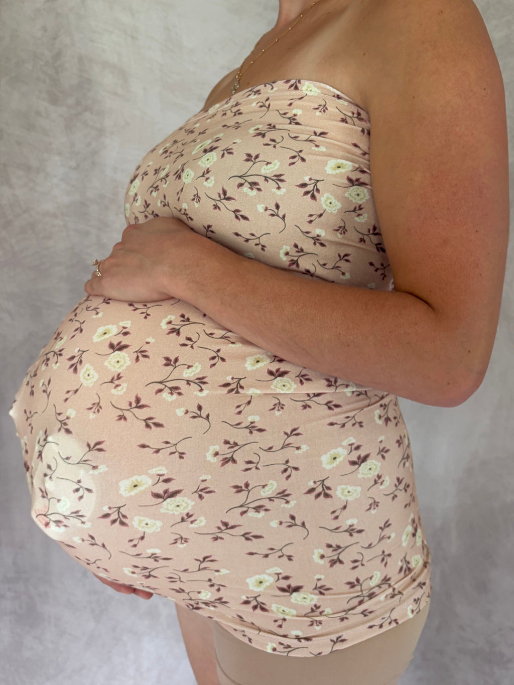 Belly Band (Full) - Pink Floral