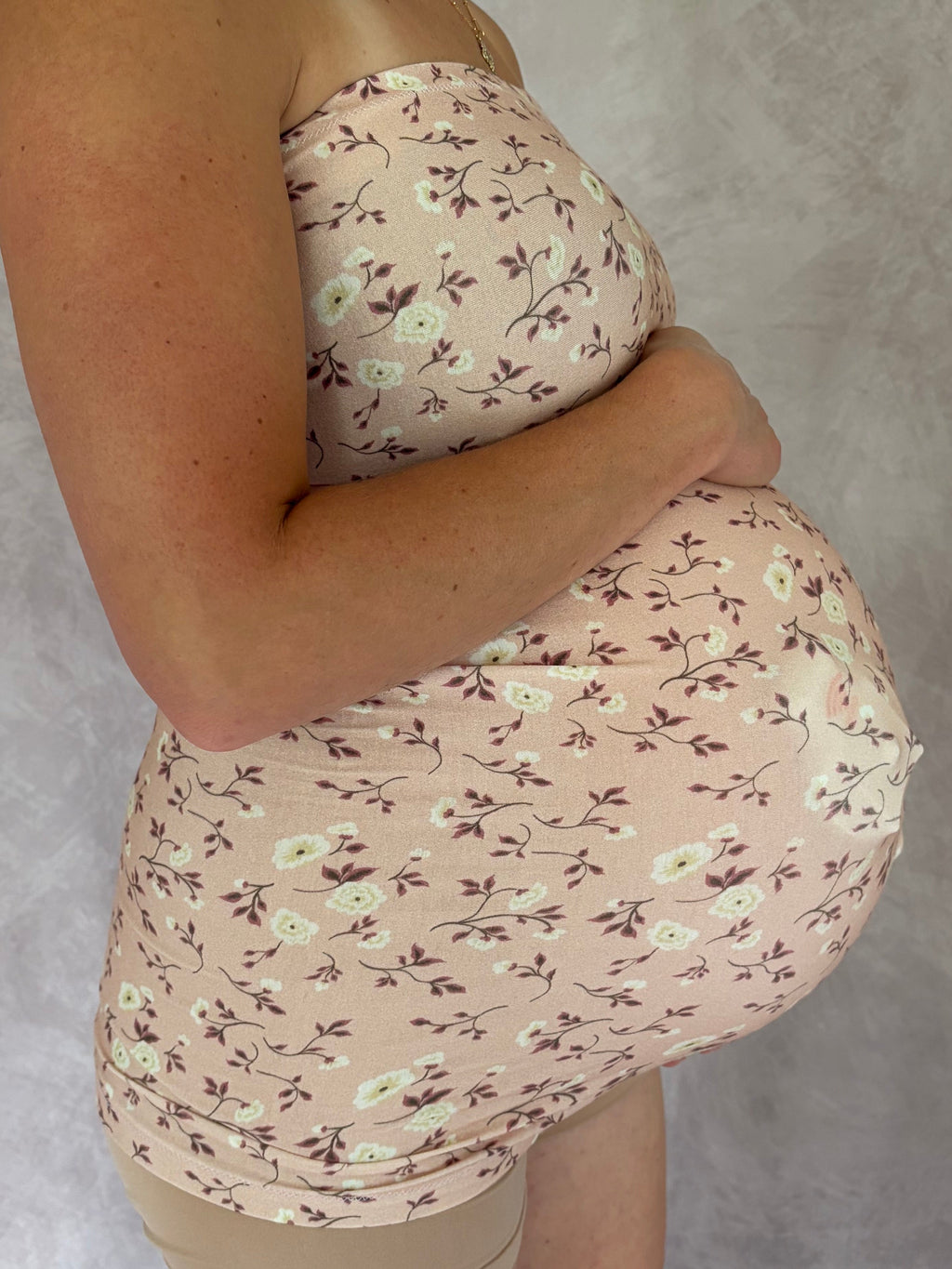 Belly Band (Full) - Pink Floral